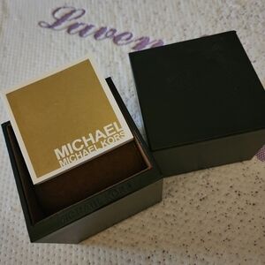 Michael Kors Black and Brown Watch Box